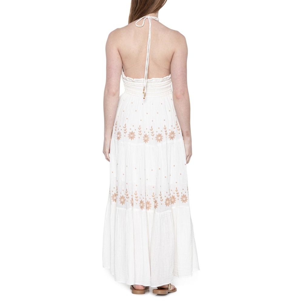 Free People Women's Ivory Real Love Embroidered Maxi Dress Size XL NEW - Picture 8 of 8